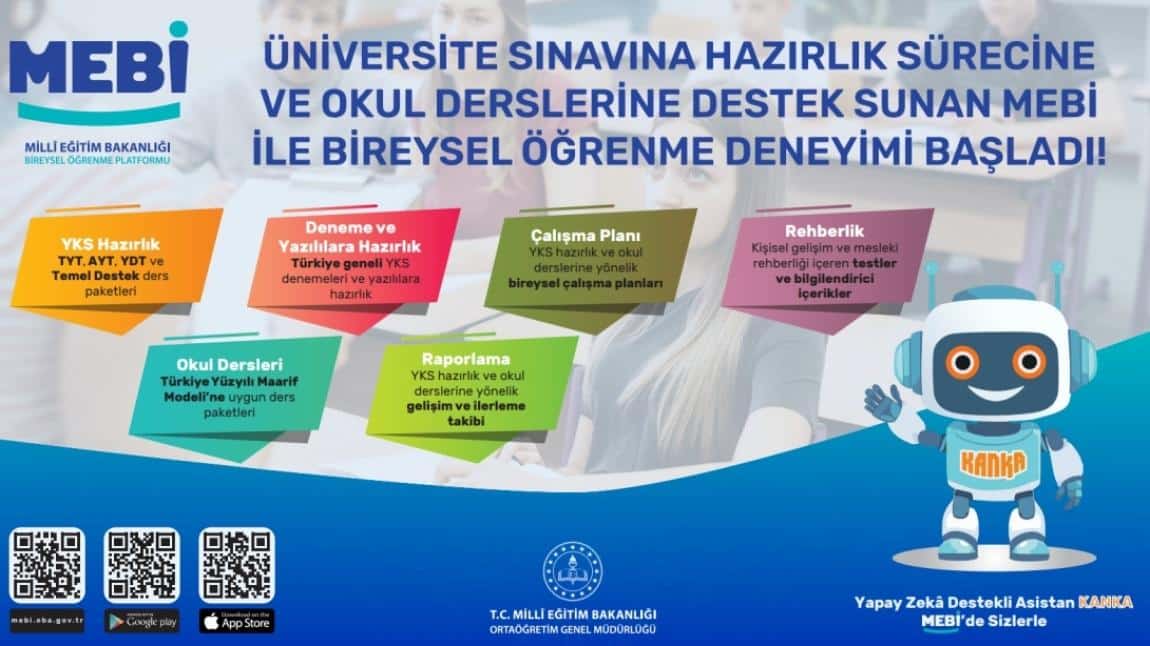 MEBİ 5,6 VE 8. SINIFLAR İÇİN ARTIK YAYINDA